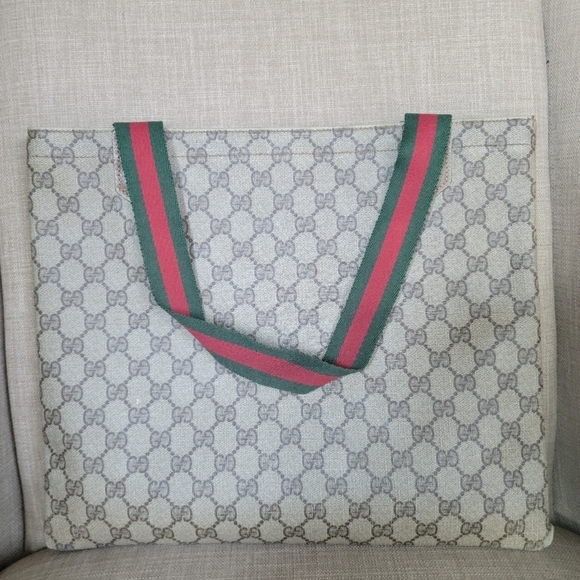 Authentic Gucci vintage GG canvas tote bag 003.261.1102 (D21) - Picture 2 of 13